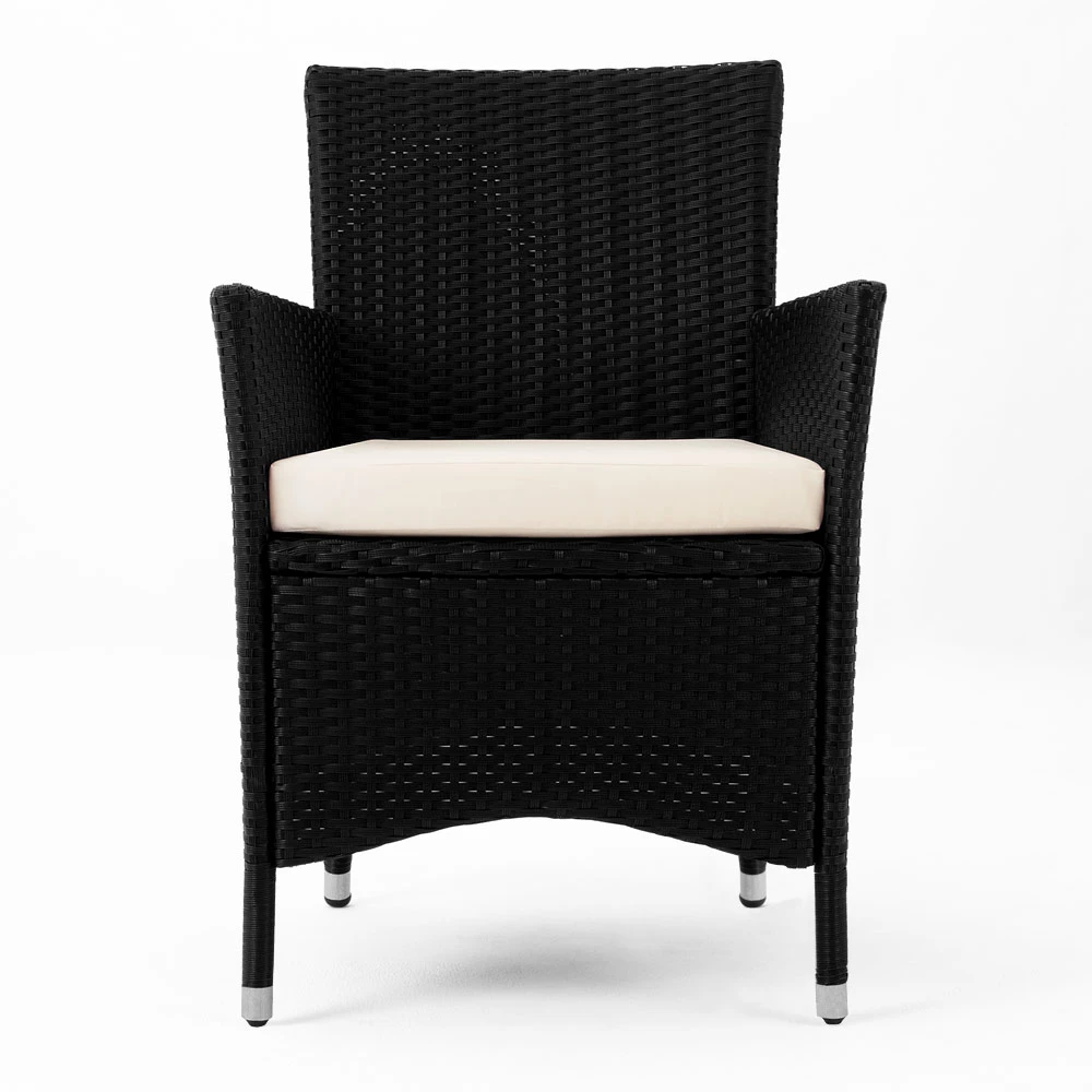 Polyrattan Garten-Sitzgruppe Nizza 7-tlg. Schwarz Milchglas 13 Polyrattan Garten-Sitzgruppe Nizza 7-tlg. Schwarz Milchglas – Bild 11