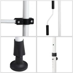 Klemmmarkise Weiß/Grau 350cm -Gartenmöbel Geschäft dc5ff7e445d016eaf2e4cf250584614c de 108287d 4 1 1 1