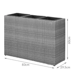 Polyrattan Blumentopf Grau 83x30,5x60cm 17 Polyrattan Blumentopf Grau 83x30,5x60cm -Gartenmöbel Geschäft dcca82d4047d86d9426659b8c23b6143 de 108642d 5