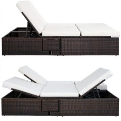 Polyrattan Sonnenliege Braun/Creme 196x116x38cm 15 Polyrattan Sonnenliege Braun/Creme 196x116x38cm -Gartenmöbel Geschäft deedfa83140b3d4420763b9b7279c86f de 992873d 3