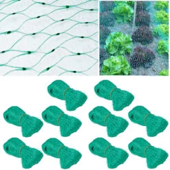 Vogelschutznetz 10er-Set Grün 2x5m -Gartenmöbel Geschäft df43bc5f55b77e96fb956a96c1a8840d a de 992204g3 1