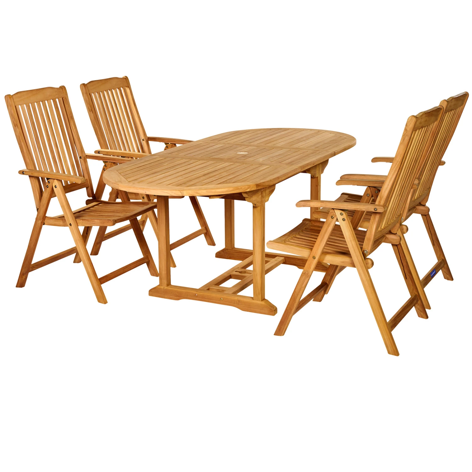 Garten-Sitzgruppe Bari 5-tlg. Teakholz 5 Garten-Sitzgruppe Bari 5-tlg. Teakholz – Bild 3