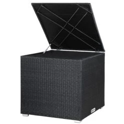 Polyrattan Auflagenbox Schwarz 318L