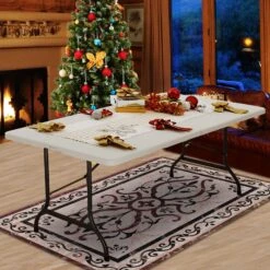 Gartentisch Weiß Kunststoff 220x70x72cm Klappbar -Gartenmöbel Geschäft e1da3bf47391aa63560edc2bf1f2895a 02 107733 on amb web low de 1