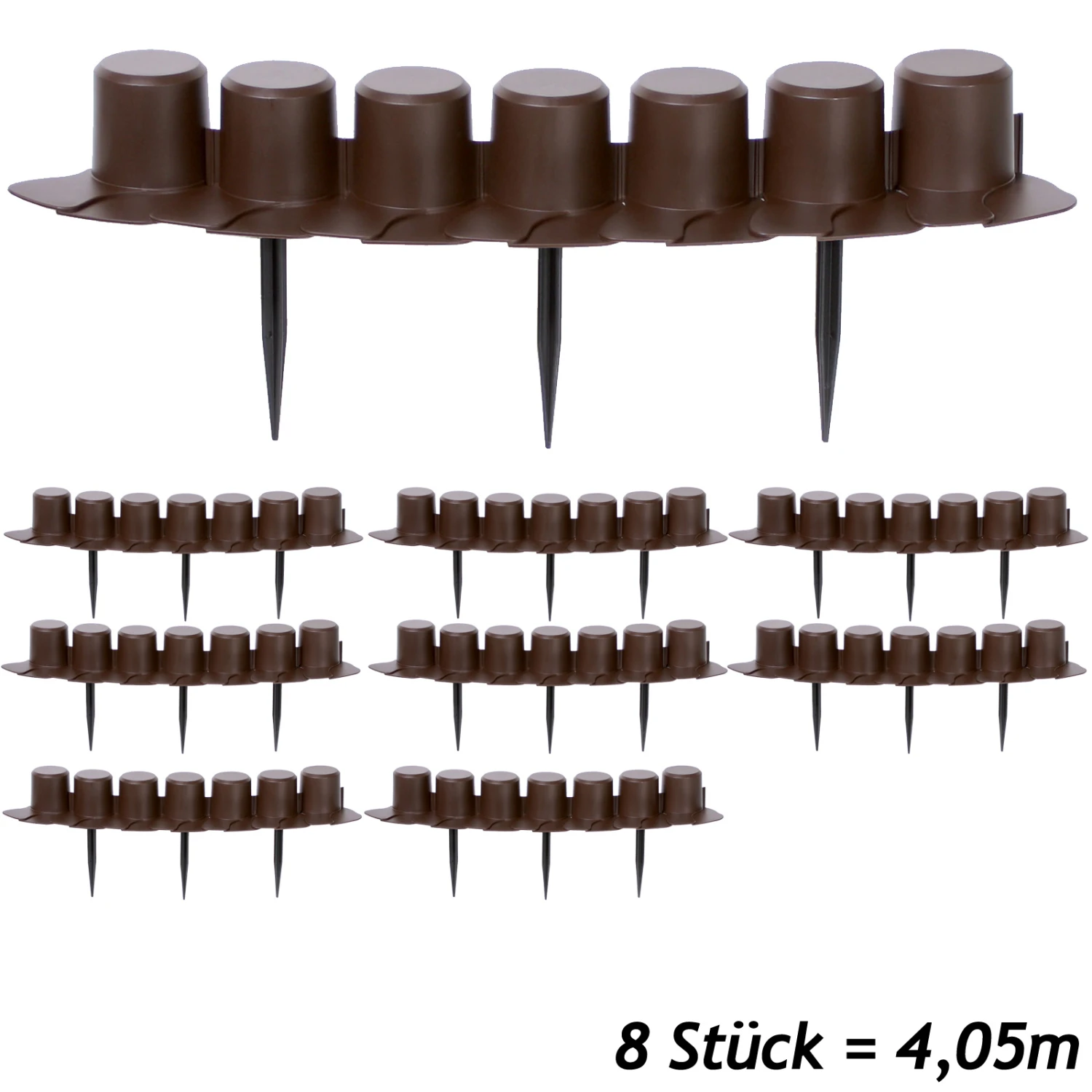 Beeteinfassung Braun 4,05m 6 Beeteinfassung Braun 4,05m – Bild 4