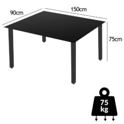 Gartentisch Bern Anthrazit Alu 150x90x75cm 14 Gartentisch Bern Anthrazit Alu 150x90x75cm -Gartenmöbel Geschäft e3a9e9aba649d8abd4876ed914cb138b de 995777d 7 1