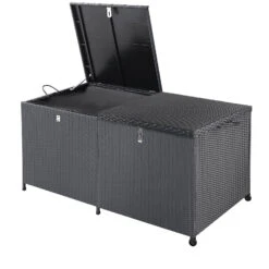 Polyrattan-Auflagenbox Schwarz 150x77x73cm Mit Rollen 32 Polyrattan-Auflagenbox Schwarz 150x77x73cm Mit Rollen -Gartenmöbel Geschäft e4d530c6a1641d765cbbe5fc0bf33f61 de 108343d 15