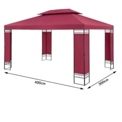 Pavillon Elda Bordeauxviolett XXL 3x4m -Gartenmöbel Geschäft e5c447120cea8d76f9e2700ede2a59b3 de 994671d 1 1