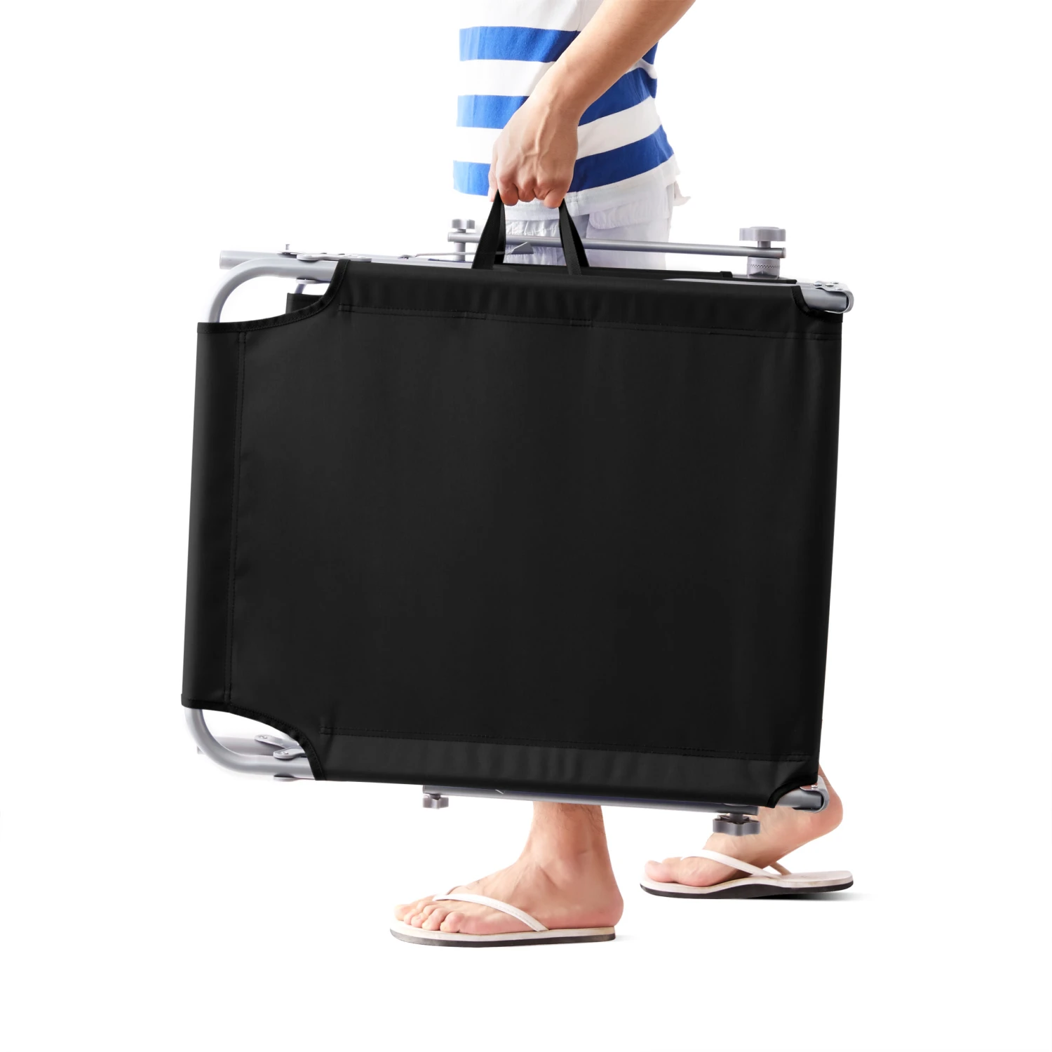 Sonnenliege Hawaii 2er-Set Anthrazit Alu 195x60x30cm 7 Sonnenliege Hawaii 2er-Set Anthrazit Alu 195x60x30cm – Bild 5