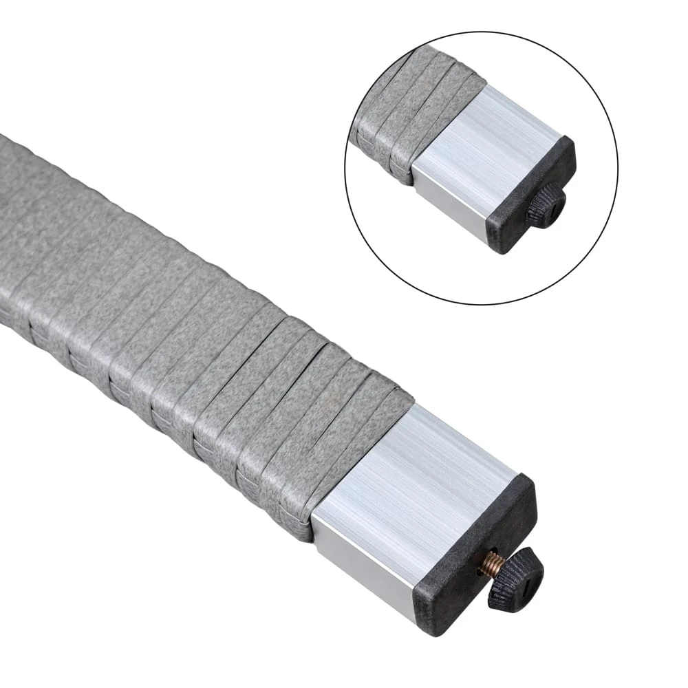 Polyrattan Gartenbank Grau 122x58x87cm 6 Polyrattan Gartenbank Grau 122x58x87cm – Bild 4