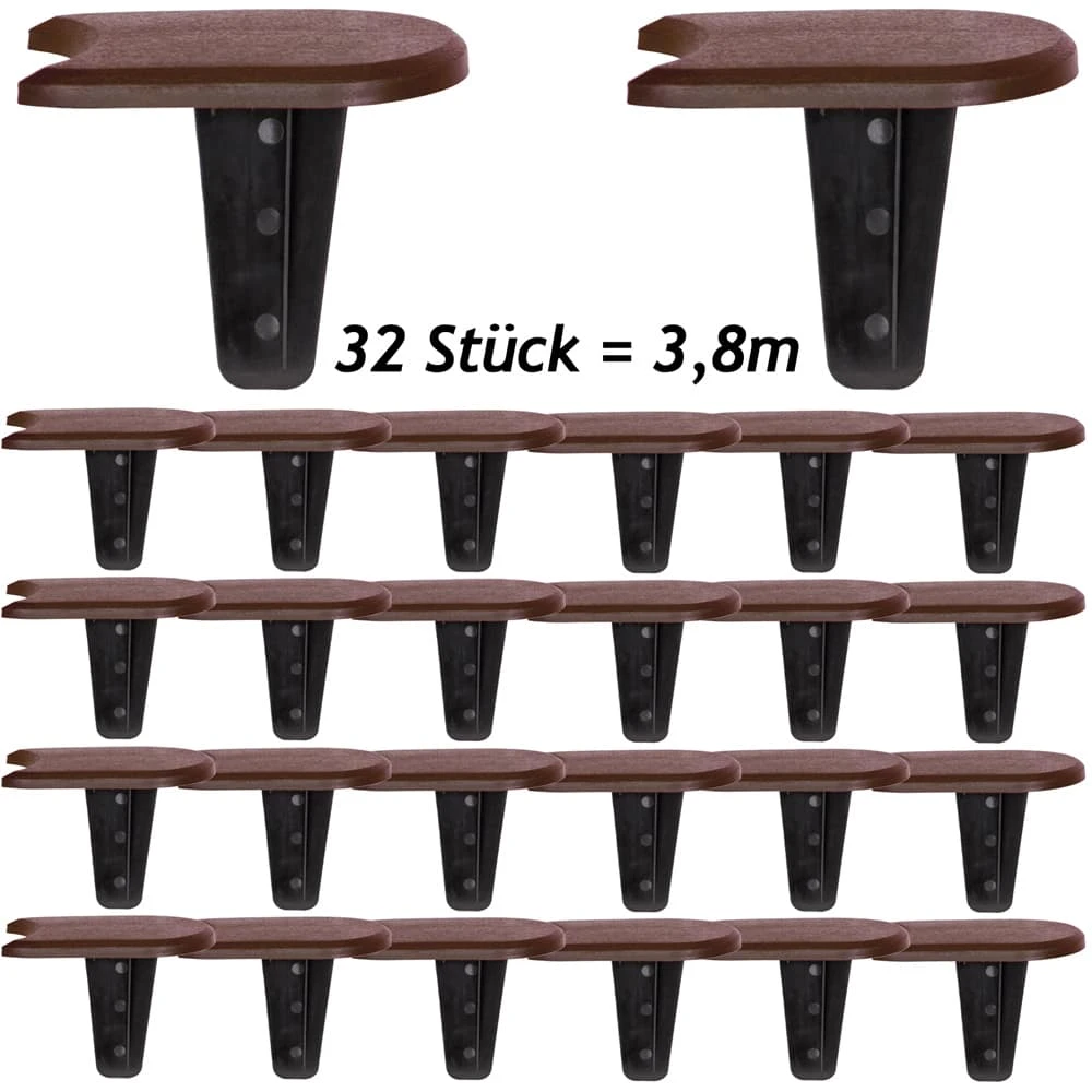 Beeteinfassung Braun 3,8m 4 Beeteinfassung Braun 3,8m – Bild 2