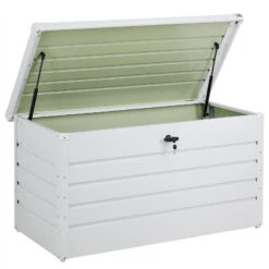 Abschließbare Auflagenbox Weiß Metall -Gartenmöbel Geschäft e7cfc5caca93c5d794463cdacf0fa92f de 108581d 1
