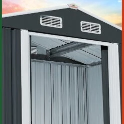 Geräteschuppen Anthrazit Metall 257x205x177,5cm 21 Geräteschuppen Anthrazit Metall 257x205x177,5cm -Gartenmöbel Geschäft e81170a1097a155118ae300b338ea579 de 990743d 29 1