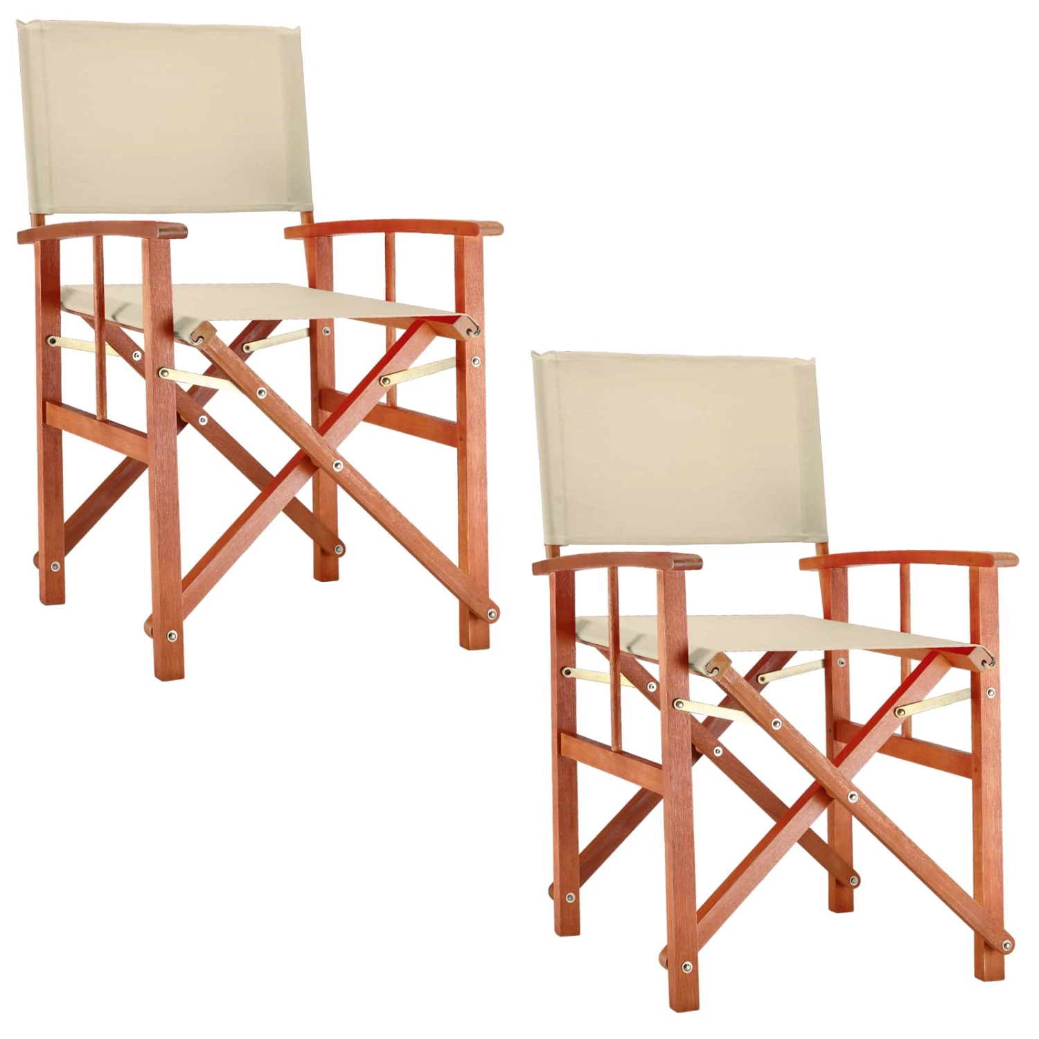 Regiestuhl Cannes 2er-Set Creme Eukalyptus FSC®-zertifiziert 3 Regiestuhl Cannes 2er-Set Creme Eukalyptus FSC®-zertifiziert