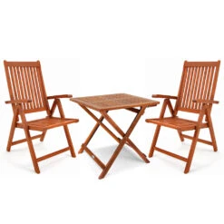 Sitzgruppe Moreno 3-tlg. Eukalyptusholz FSC®- Zertifiziert