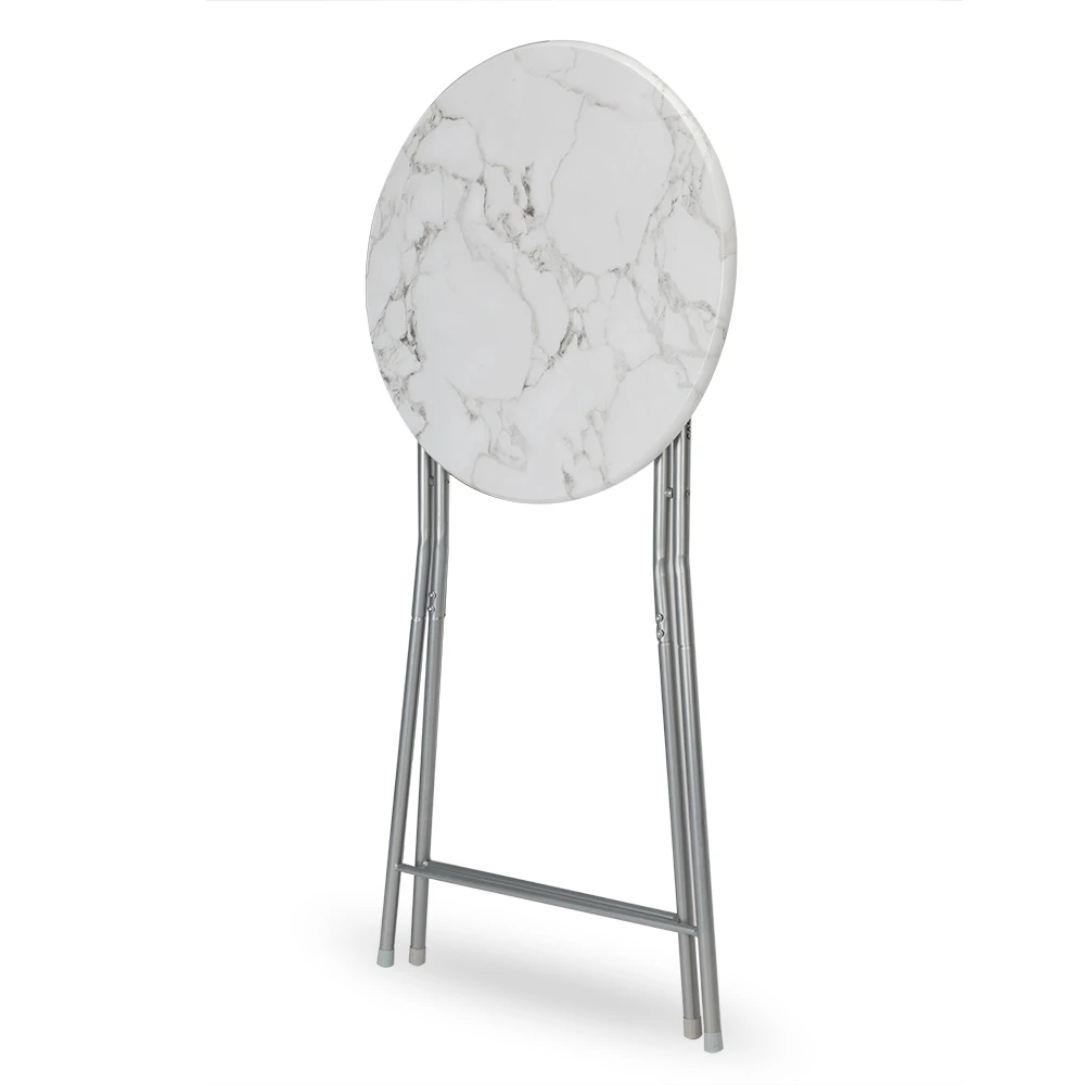 Stehtisch Weiß Marmoroptik Ø60cm Klappbar 12 Stehtisch Weiß Marmoroptik Ø60cm Klappbar – Bild 10