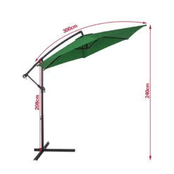 Ampelschirm Grün Alu Ø300cm UV-Schutz 50+ + Abdeckung 13 Ampelschirm Grün Alu Ø300cm UV-Schutz 50+ + Abdeckung -Gartenmöbel Geschäft eacf57a291a3af543d7616160a74a9ea de 104080d 10 1