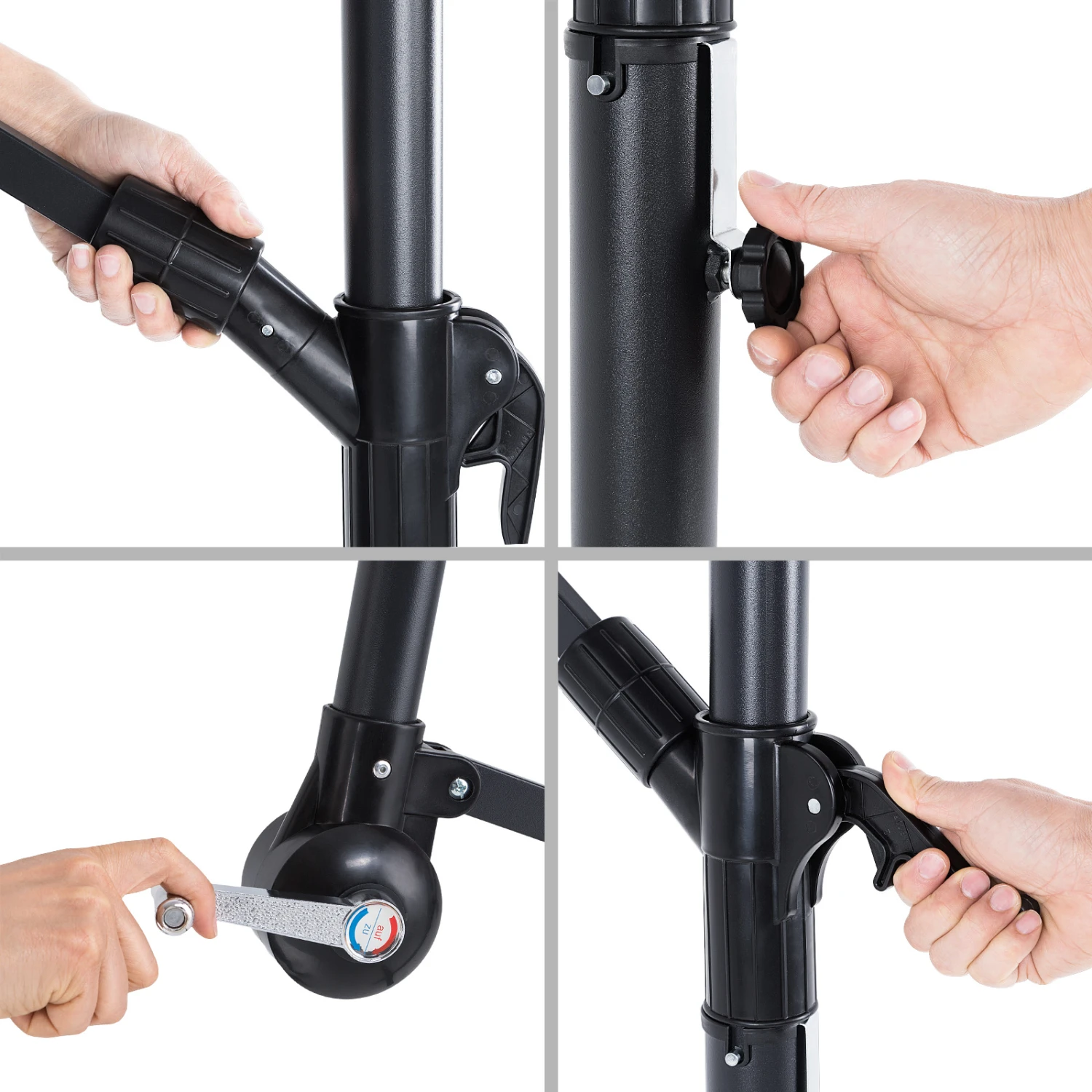 LED Solar Ampelschirm Haiti Creme Ø300cm 10 LED Solar Ampelschirm Haiti Creme Ø300cm – Bild 8