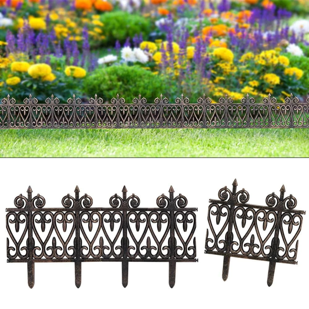 Beeteinfassung 2er-Set Messingoptik 3,80m 3 Beeteinfassung 2er-Set Messingoptik 3,80m