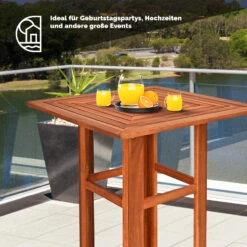 Stehtisch Akazienholz 75x75x110cm -Gartenmöbel Geschäft f01c2e3390699543db003db3940f429f 07 103757 on dts web low de 1