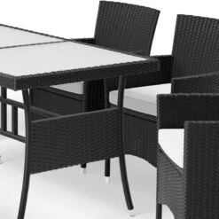Polyrattan Garten-Sitzgruppe Nizza 7-tlg. Schwarz Milchglas 19 Polyrattan Garten-Sitzgruppe Nizza 7-tlg. Schwarz Milchglas -Gartenmöbel Geschäft f4a76d3e7388e4257224335153396846 de 994883d 4