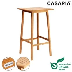 Stehtisch Granada Teakholz 110x58x58cm