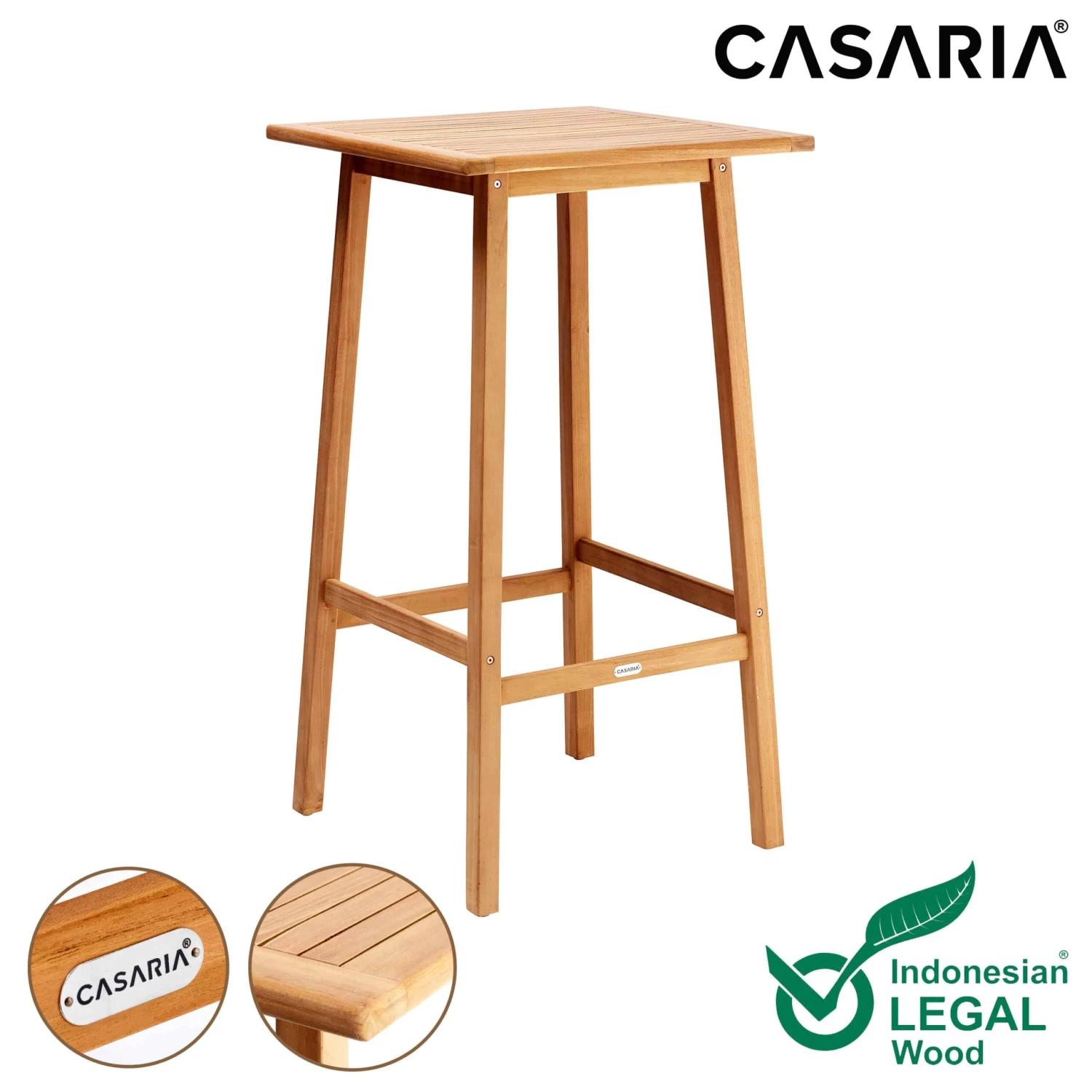 Stehtisch Granada Teakholz 110x58x58cm 3 Stehtisch Granada Teakholz 110x58x58cm