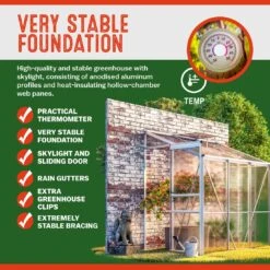 Alu Beistellgewächshaus 190x122x202cm Mit Fundament 26 Alu Beistellgewächshaus 190x122x202cm Mit Fundament -Gartenmöbel Geschäft f5da53f79650dc93f40785b843f08176 02 991464 on fs m web low uk