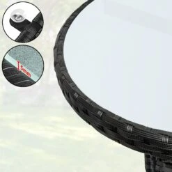 Polyrattan-Tisch Schwarz Rund Ø60cm 13 Polyrattan-Tisch Schwarz Rund Ø60cm -Gartenmöbel Geschäft f7b887a29527b04c648f2ccdd8541a83 de 105691d 1 1