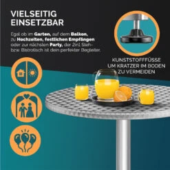 Stehtisch 2er-Set Silber Alu Ø60cm Höhenverstellbar 14 Stehtisch 2er-Set Silber Alu Ø60cm Höhenverstellbar -Gartenmöbel Geschäft fa4253cc2b4a6e39e2fa11ca9c83f303 06 990277 on dts web low de 1