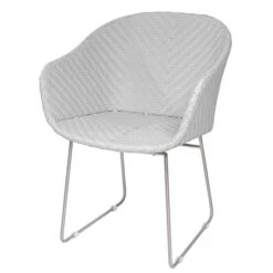 Polyrattan Gartenstuhl Monza Weiß