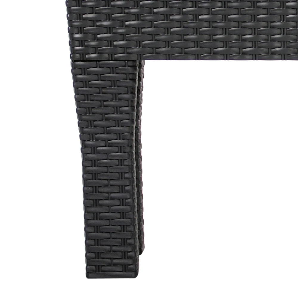 Hochbeet Polyrattanoptik Anthrazit 60x25x46cm 8 Hochbeet Polyrattanoptik Anthrazit 60x25x46cm – Bild 6