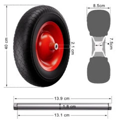 Schubkarre Kunststoff 100l Luftbereifung ø40cm 16 Schubkarre Kunststoff 100l Luftbereifung ø40cm -Gartenmöbel Geschäft fdef7fdd6b91cfe2faffcc33be459ee1 de 108753d 13 1