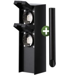 Gartensteckdose Schwarz 2er-Stecker 23x7x7cm 16 Gartensteckdose Schwarz 2er-Stecker 23x7x7cm -Gartenmöbel Geschäft fe4565b9bfa00c466f04dd88c5c18d9b 01 2 109602 on fs m amz high 1 1